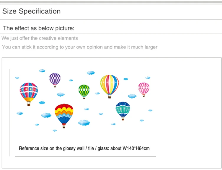 [SHIJUEHEZI] красочные наклейки на стену с воздушным шаром DIY Мультяшные Наклейки на стены для детской комнаты гостиной магазин стеклянное украшение