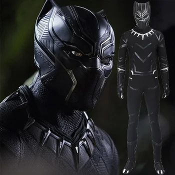 

Captain America Civil War Black Panther Costume Cosplay Suit Mask