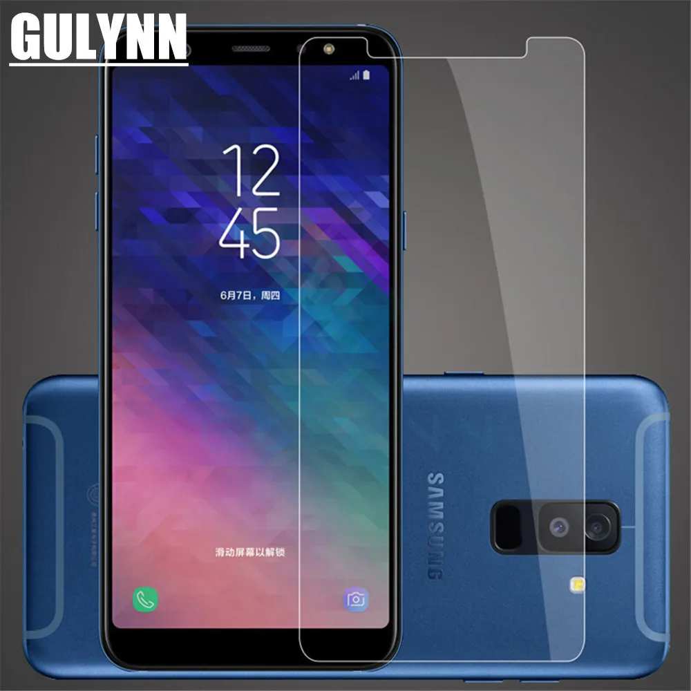 

2PC Tempered Glass for Samsung Galaxy A6 A8 Plus 2018 Glass For Samsung Galaxy J2 A20E A30 A50 J4 J5 J6 9H Screen Protector Film