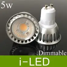 Высокая Мощность Cob Светодиодный прожектор Gu10 Mr16 5 w 500lm Светодиодный прожектор лампы светильники для дома AC110-240V 12 V натуральный белый 4000 k 60 угол UL CE