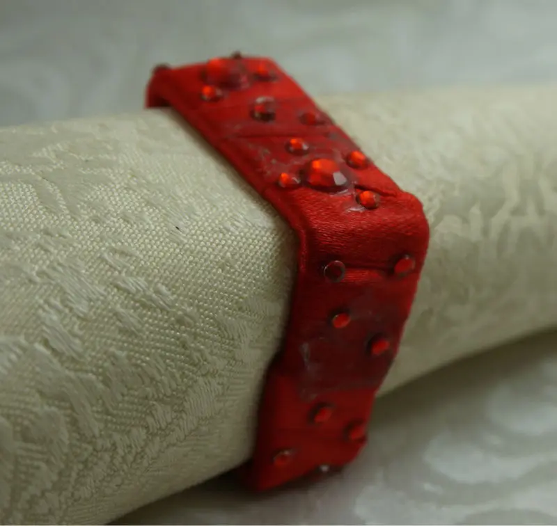 wholesale red crystal napkin ring, bulk napkin holderin Napkin Rings
