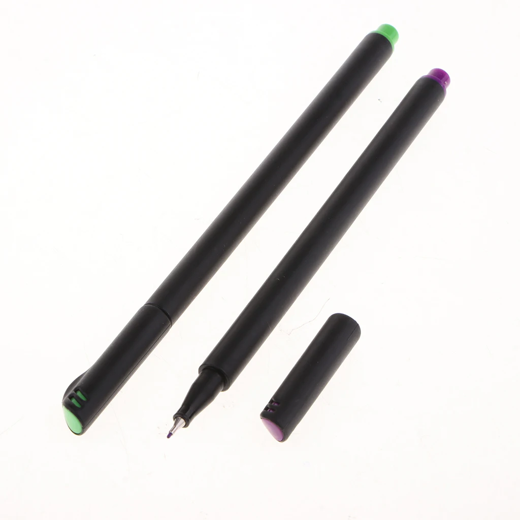 24 Colors Fineliner Pens Set,Fine Tip Colored Writing Drawing Markers Pens Fine Line Point Pens for Bullet Journal Planner Diary