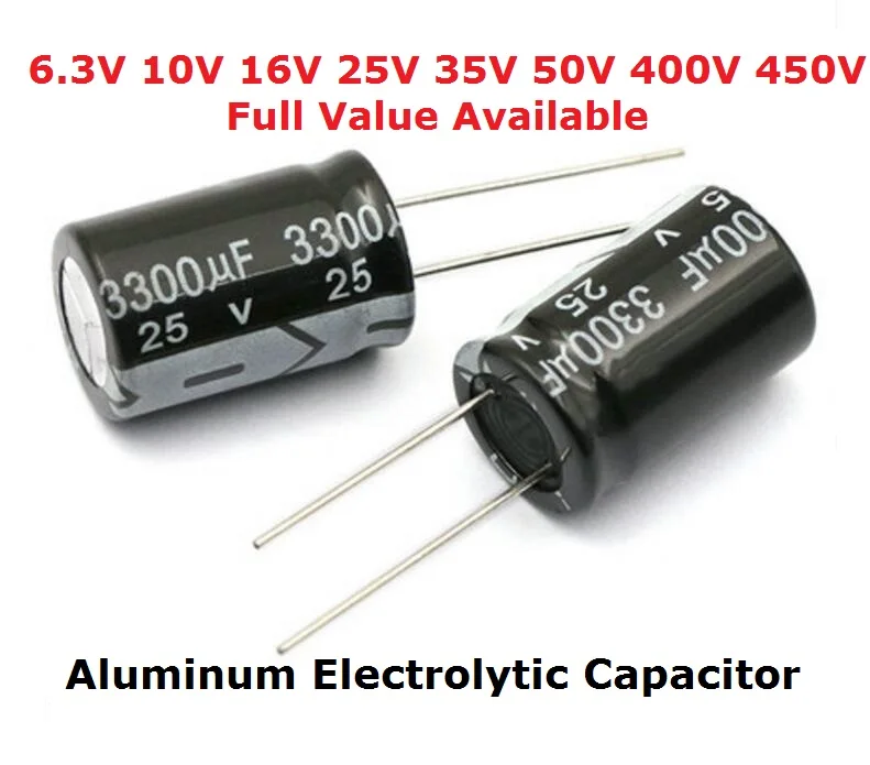 Kit 13value 1uF ~ 1000uF 130pcs Radial Electrolytic Capacitors