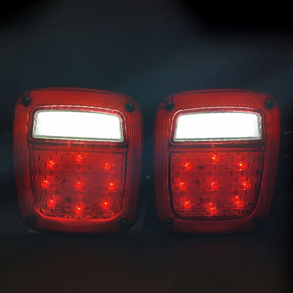 Fits Jeep wrangler Tail Lamp Assemblies Left & Right Led Tail Lights