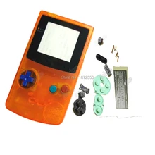 Прозрачный оранжевый корпус крышка полная часть корпуса для Nintendo dogbc GameboyColor игровой консоли запасные части корпус подарки для мальчиков