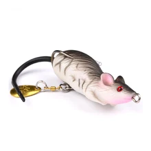Hot sale Top Mouse Mice Lure Fishing Soft Bait Fishing Tackle Box Accessory Tool Metal Spoon Fishhook