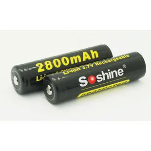 Soshine 18650 емкость 2800 mAh 3,7 v литиевая батарея с защитой