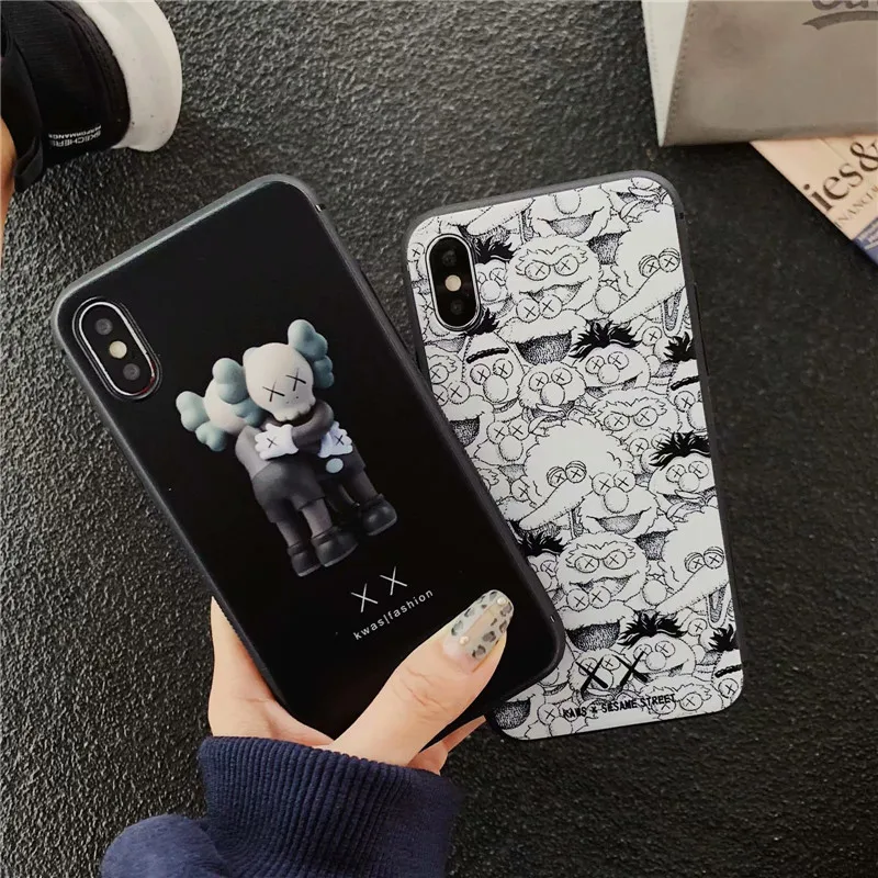 

Fashion Cartoon KAWS Sesame Street Soft Matte TPU Case for iPhone 6 6Plus 6s 6sPlus 7 7Plus 8 8Plus X XS XR XS Max phone cover