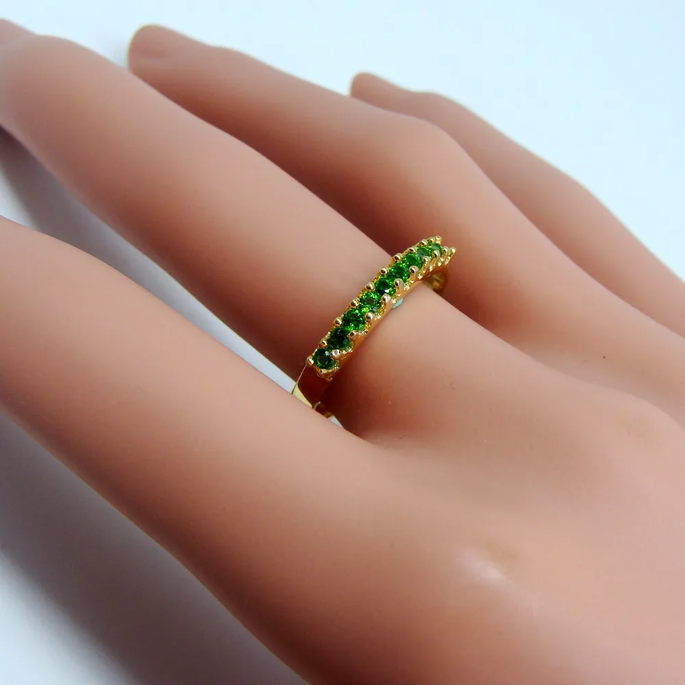 Emerald ring small women