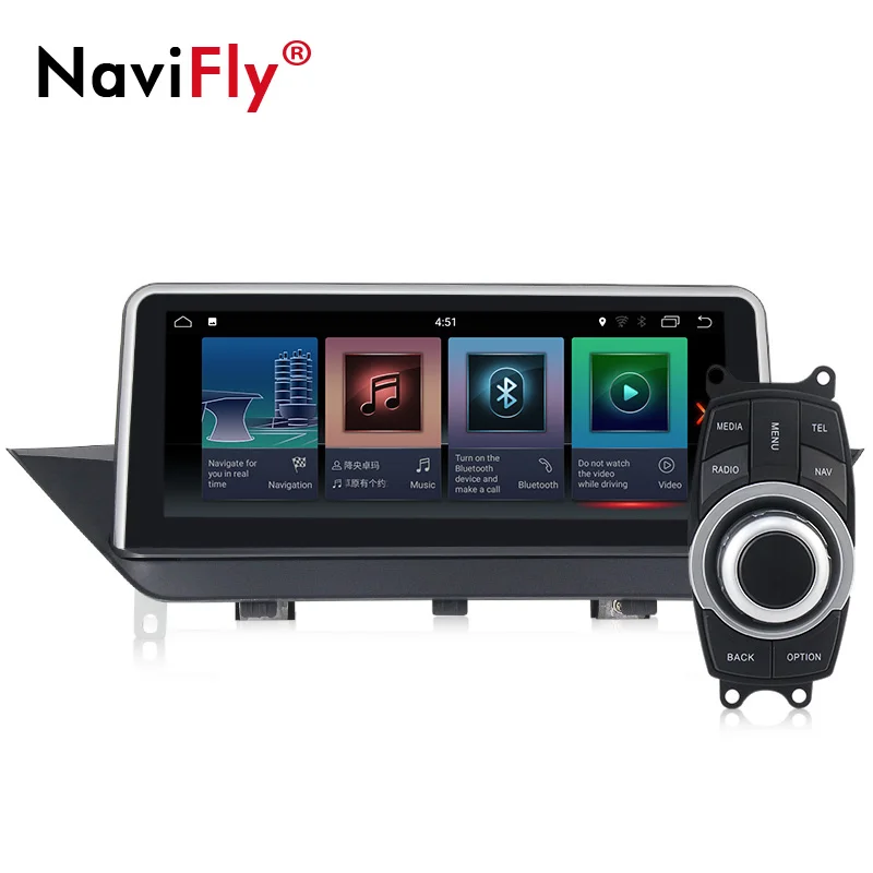 Clearance New arrival! Navifly Quad core android 7.1 car dvd for BMW X1 E84 2009-2015 gps intelligent radio video wifi multimedia 2