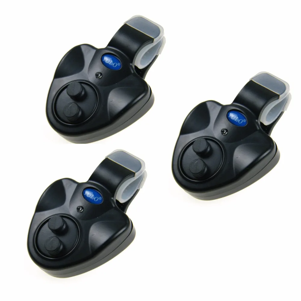 

3Pcs LED Light Fishing Fish Bite Sound Alarm Bell Clip On Fishing Rod Tackle Carp Coarse Bite Alarm Fishing Signal Device Tool