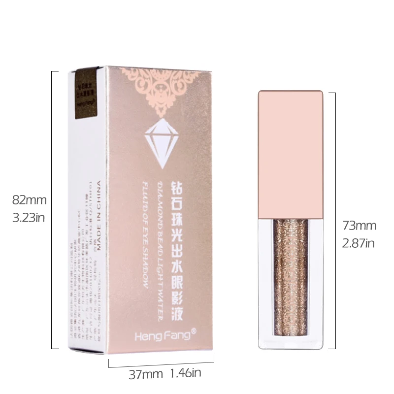 Hengfang водостойкий Алмазный Блеск Тени для век металлический блеск Shimmer пигментные