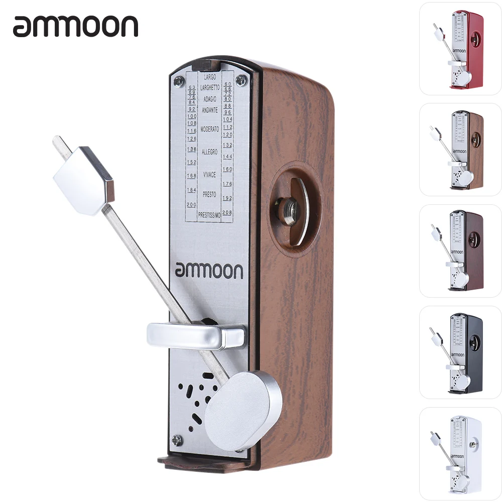 

ammoon Portable Mini Mechanical Metronome Universal Metronome 11cm Height for Piano Guitar Violin Ukulele Chinese Zither