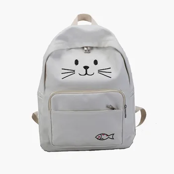 

Women Backpack For School Teenagers Girls Kawaii Bag 2018 Bookbag Canvas Backpack Female Backbag Rucksack