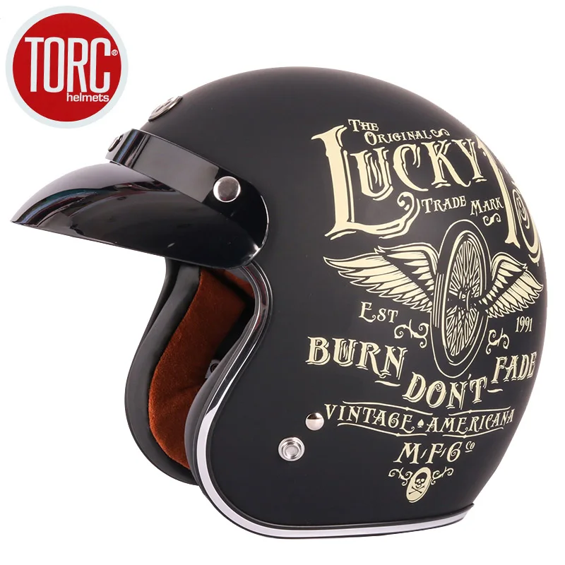 TORC T50 в винтажном стиле с открытым лицом бренд мотокросс шлем емкости для мотоциклетного шлема DOT сертификацией - Цвет: mouse