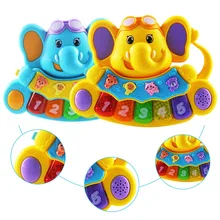 Детские игрушки пианино детские развивающие игрушки музыкальная клавиатура инструмент животных пианино с 4 типов звуков животных 5 различных песен
