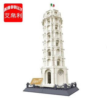 

Wange 8012 Pisa Leaning Tower Building Block Structure Building Blocks Kids Educational Toy Wange Block Gift Toys For Children