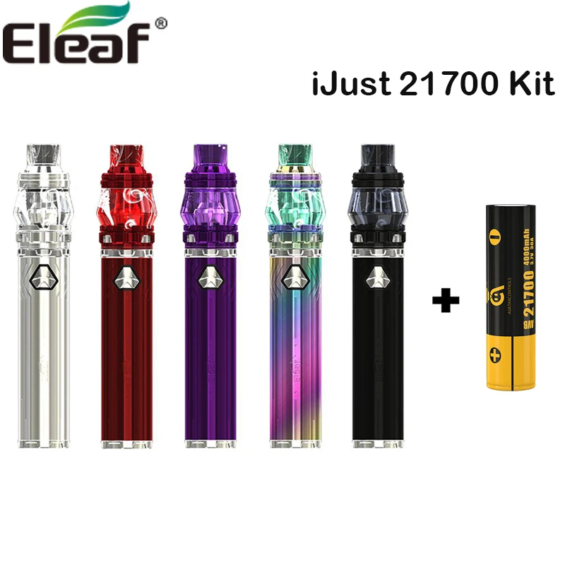 Оригинальный Eleaf iJust 21700 набор Vape ручка с Cell ELLO Duro атомайзер 5 мл подходит HW N2/HW M2