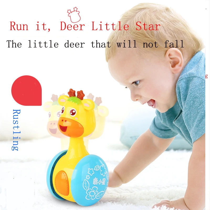 

Tumbler Toys for kids Boys Children Roly-poly Baby Toys Rattles Ring Bell for Newborns Children 3-12 Month Early Educational