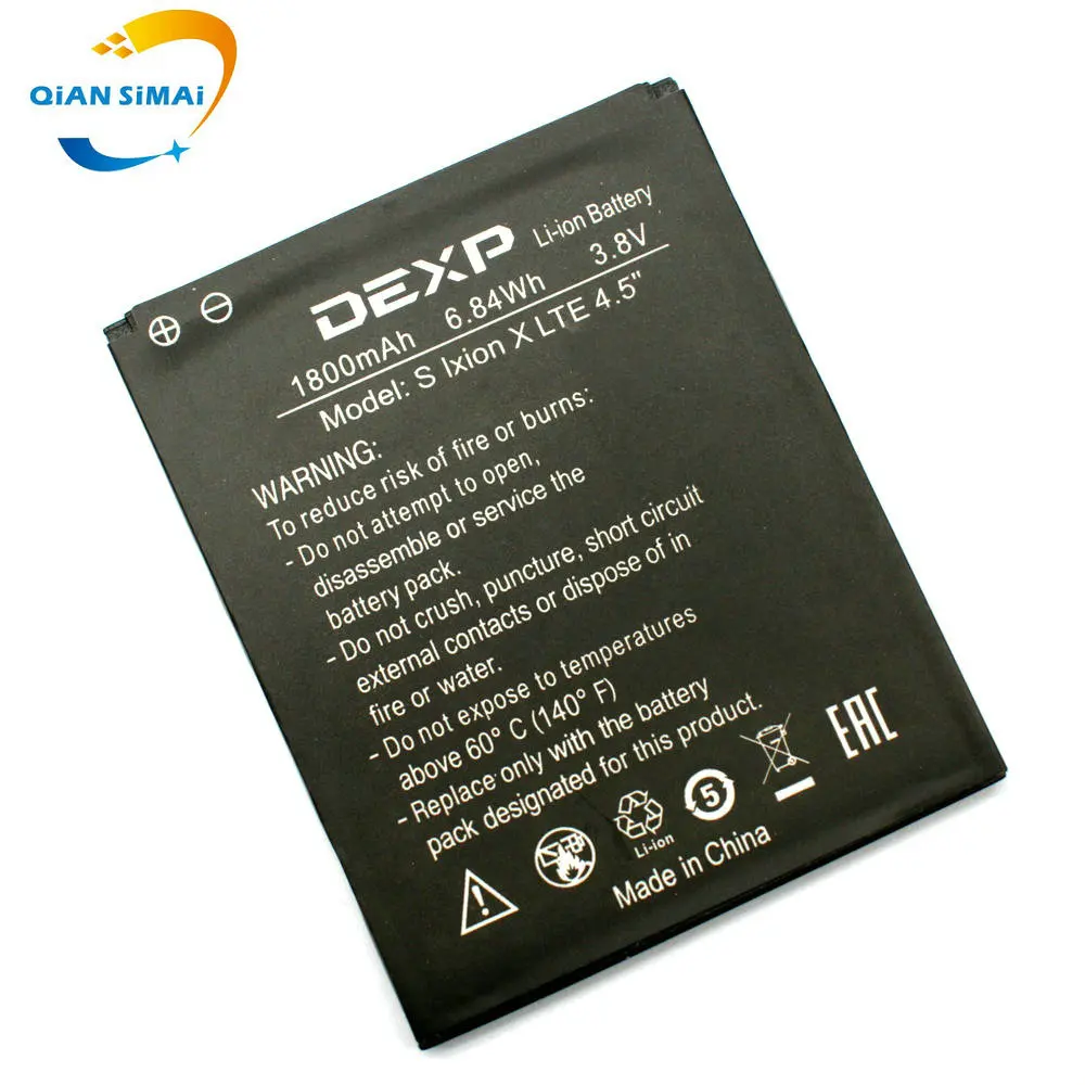 Аккумулятор QiAN SiMAi 2000 мАч 100% высокое качество S IXION X lte 4 5 дюйма для DEXP мобильный