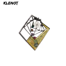 Эмалированная брошь, стразы, металлические булавки и броши для женщин, античное серебро, натуральный камень, цветок, брошь, шарф, булавки, одежда, ювелирные изделия