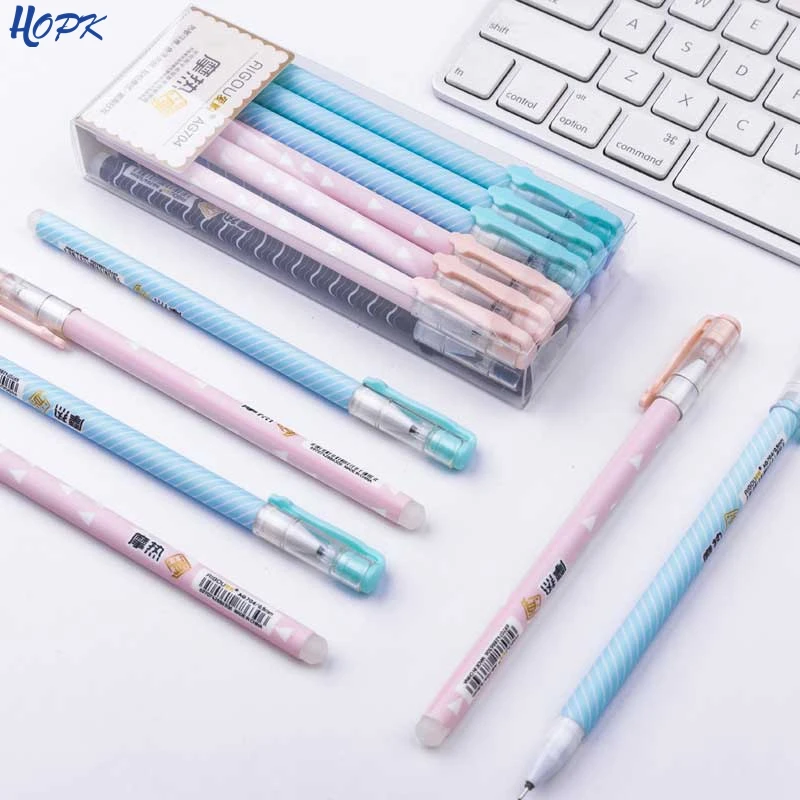

12Pcs/set Erasable Gel Pen Refills Blue Ink Blue Writing Neutral Pens For School Office Stationery Supplies Exam Spare