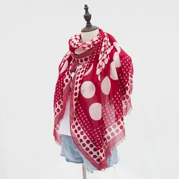 

Women's Fashion Positioning Dots Scarf Wraps Autumn Winter Long Shawl Pashmina 90*180cm