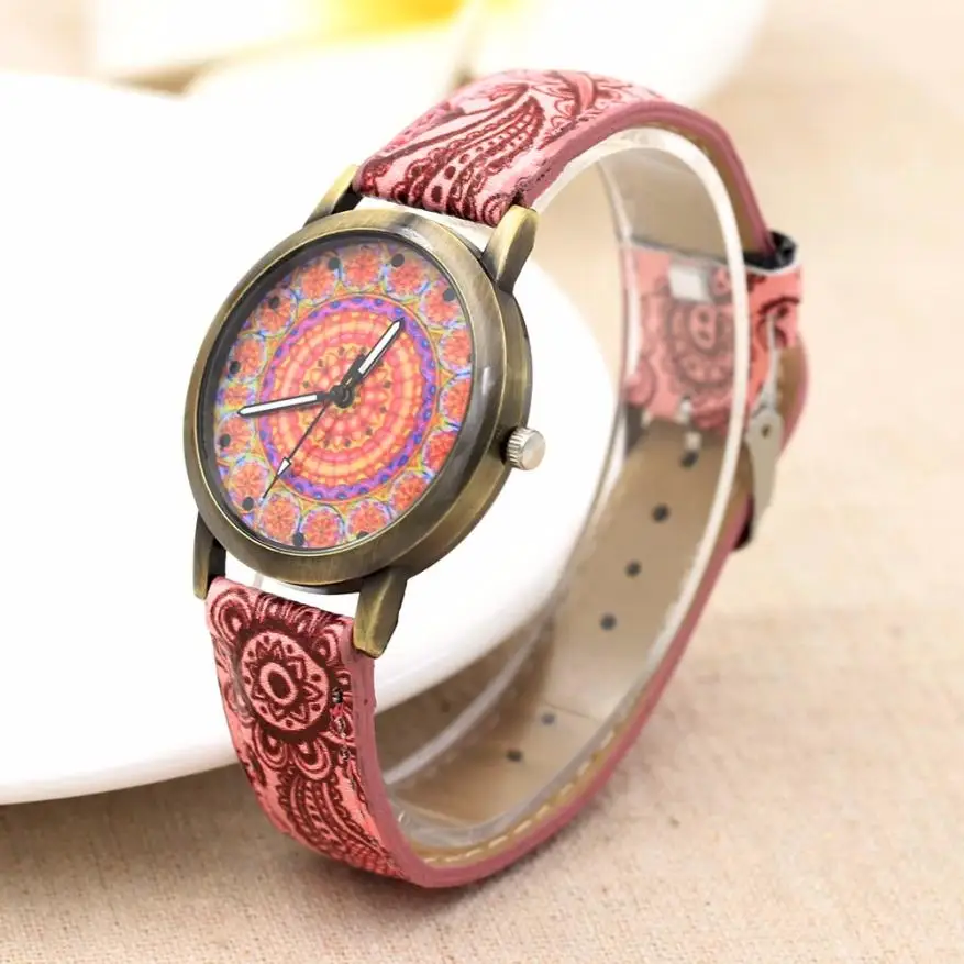 

Xiniu watches woman clock luxury Color Strap Leather Band Digital Dial Quartz Analog Wrist Watches Drop shipping #8M