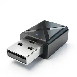 2 в 1 USB Bluetooth 5,0 передатчик aux-приемник аудио адаптер для ТВ/ПК/автомобиля оптом