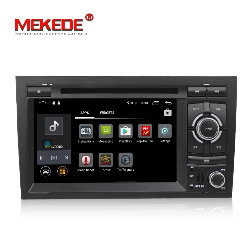 Perfect MEKEDE android 7.1 quad core car audio dvd automotivo for Audi/A4 S4 RS4 2002-2008 Video Player GPS with car dvd gps auto radio 1