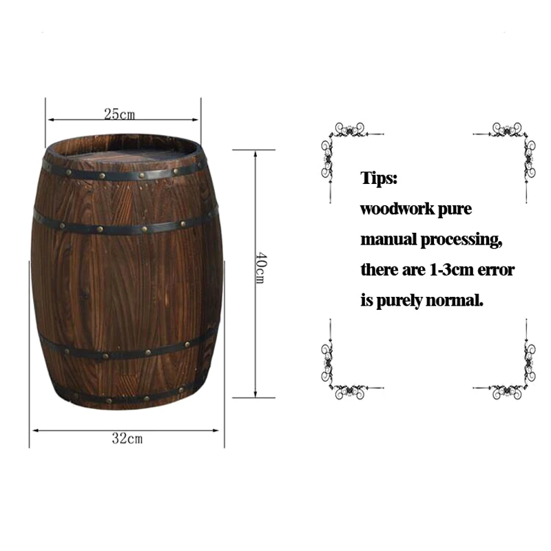 40CM de altura barrilete de Bar vino licor de barril vino vejiga regalo