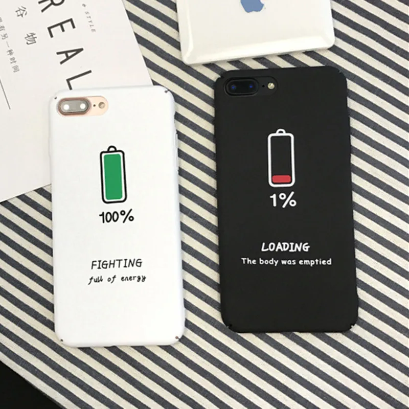 Чехол для телефона iphone 7 7Plus чехлы модные энергетические батареи Жесткий ПК