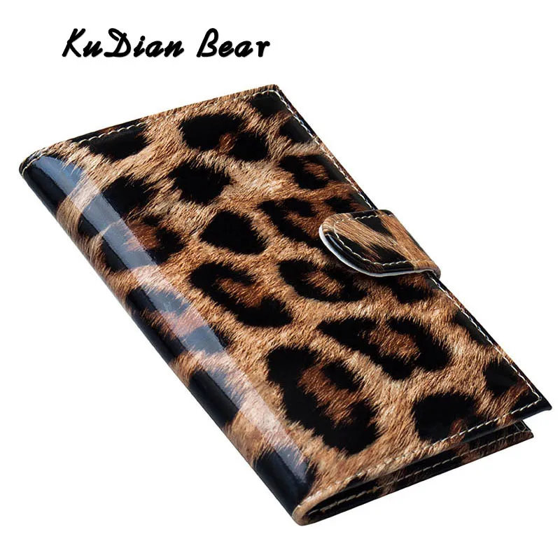 

KUDIAN BEAR Passport Cover Leather Passport Holder Fashion Travel Wallet Credit Card Holder Document Wallet Case BIY050 PM49