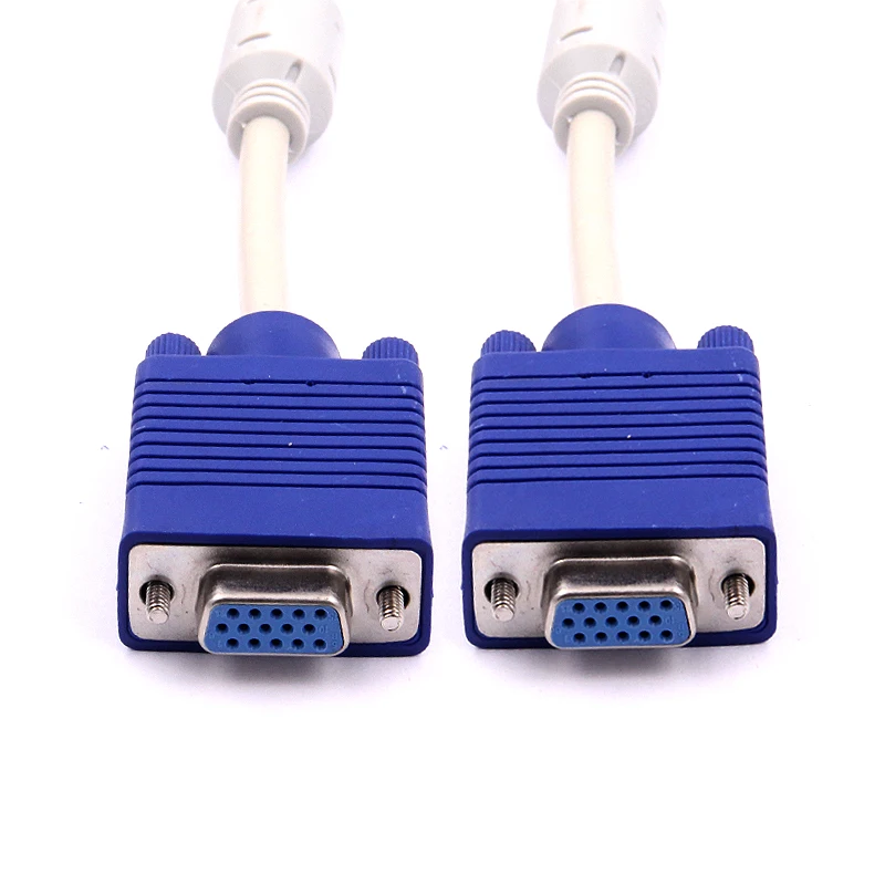Разветвитель vga 1 шт. для двух мониторов 15 контактов два порта|vga splitter cable|15 pinvga male |