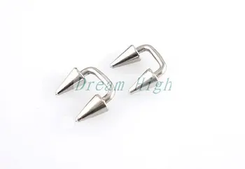 

Free Shipping Ear piercing 316L Surgica steel 100pcs/lot