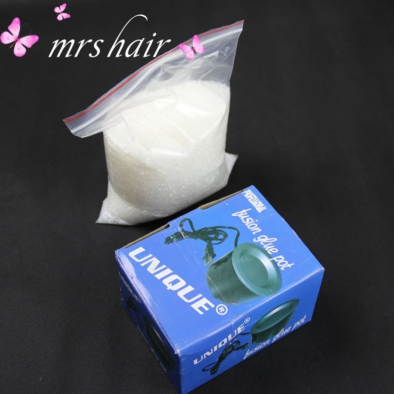Italian Keratin Glue For Extensions Tools Clear Color Super Glue 1kg/pack For Keratin Hair Extensions/Fusion Hair Extensions