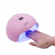 ENNKE Светодиодный УФ-лампа для ногтей 12 Светодиодный s двойной источник розовый лак Маникюрный Инструмент для дизайна ногтей Светодиодный УФ-светильник для домашнего использования профессиональная лампа для ногтей