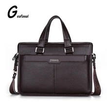 Marke P. KUONE echtem kuh rindsleder männer aktentasche Schulter handtasche für männlich business-stil große braun schwarz
