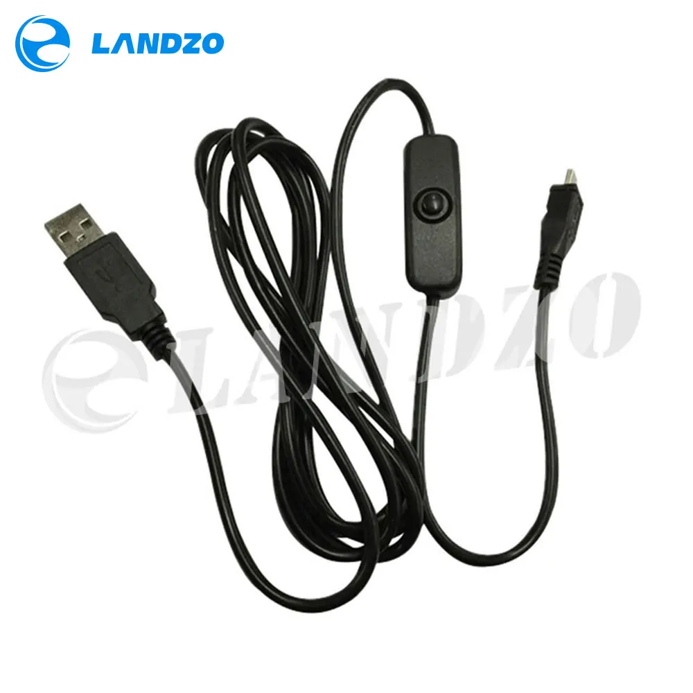 

1pcs 1.5m Micro USB Switch Cable Power Cable USB to Micro USB Charging Line Wire for Raspberry Pi 2 / 3 / Zero