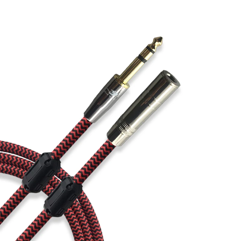  Hifi Stereo 6.35mm Male to Female 1/4\ 