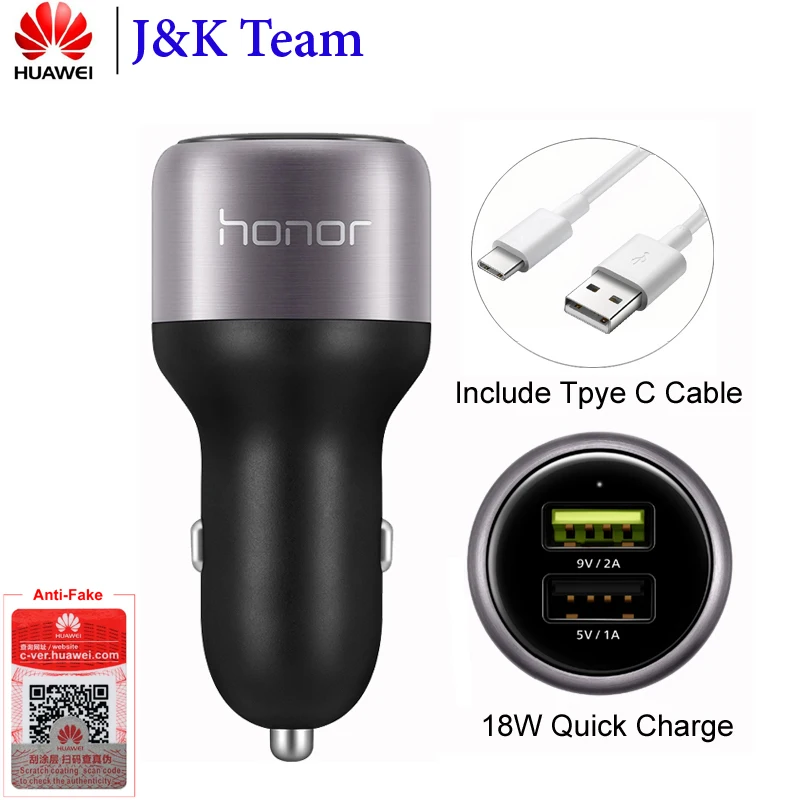 Автомобильное зарядное устройство Huawei Honor автомобильное AP31 9 в 2A 18 Вт usb быстрая