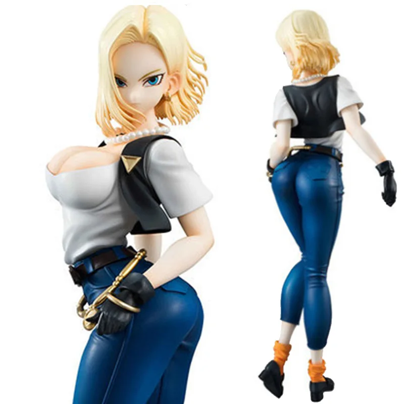 

Dragon Ball Z Android 18 Lazuli sexy 20cm PVC New figurine toys Collection Anime Action Figure J01