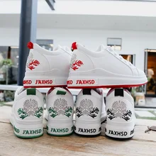 Новинка; Женская Осенняя прогулочная обувь; легкие Тренеры; дышащие кожаные спортивные мужские кроссы для бега