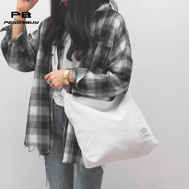 Холст Для женщин Crossbody сумки большой Ёмкость сумки на плечо для девочек простые сумки Повседневное сумка-мессенджер Сумки известный бренд