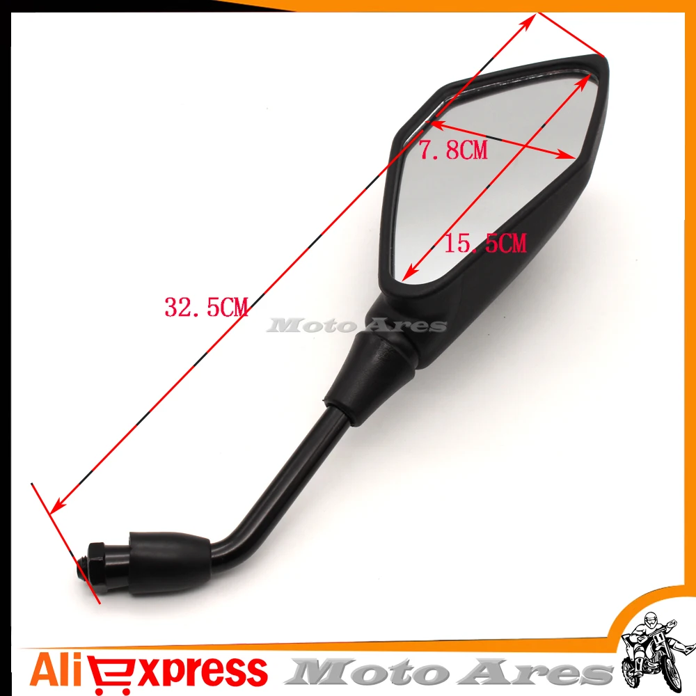 Scooter Rearview Mirrors Universal Motorcycle Mirrors Accessories Scooter Parts Moto Rearview for kawasaki Z900