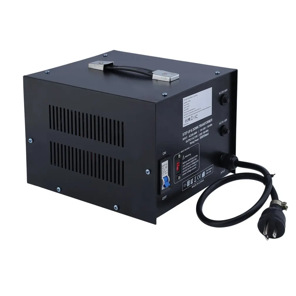 

High Performance 5000 W Voltage Converter Transformer Heavy Duty Step Up And Down 110-220V US Plug ST-5000