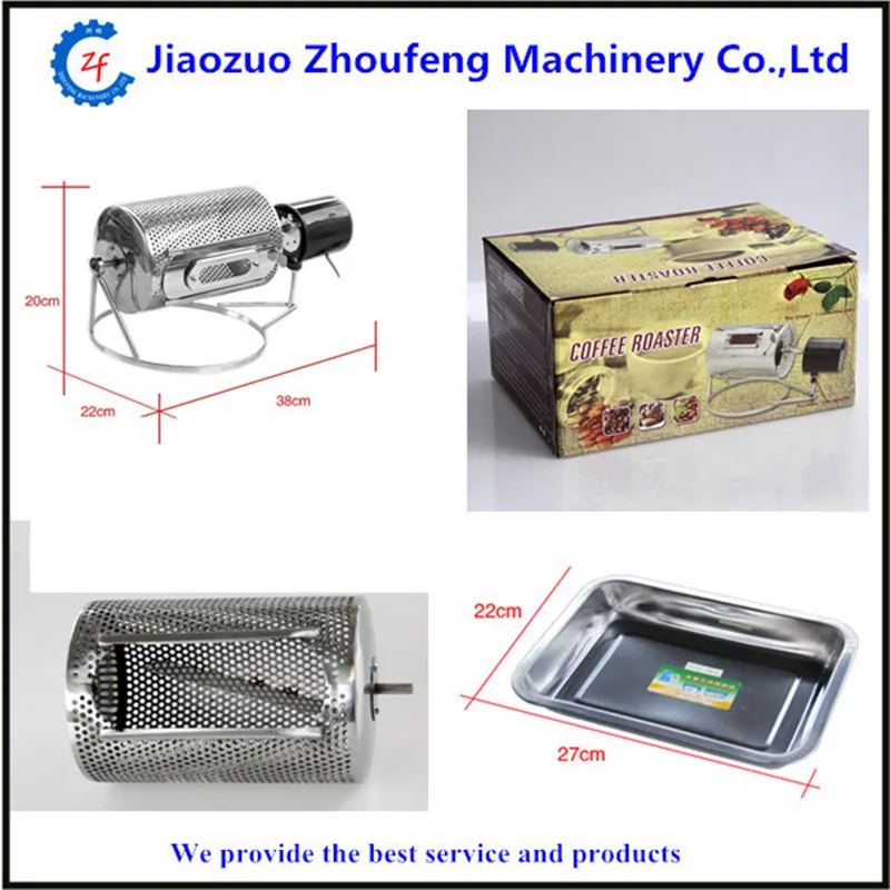 Small coffee roaster electric stainless steel home use mini melon seeds nuts roasting machine 110v or 220v ZF Small coffee roaster electric stainless steel home use mini melon seeds nuts roasting machine 110v or 220v ZF