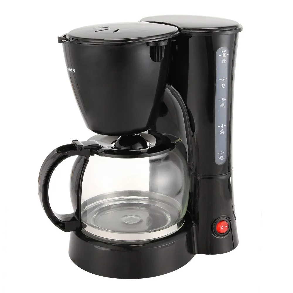 

220V Drip Coffee Maker 800W, Household Cafe Fully-automatic Work Indicator, Capacity 10 Cups