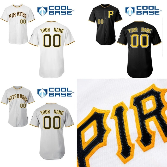 Men's Baseball Jersey Pittsburgh Pirates Authentic Stitched Cool