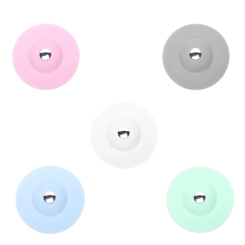 

Anti-blocking Silicone Floor Drain Press-type Bathroom Sink Filter Drain Plug Household Kitchen Basin Stopper Accessories